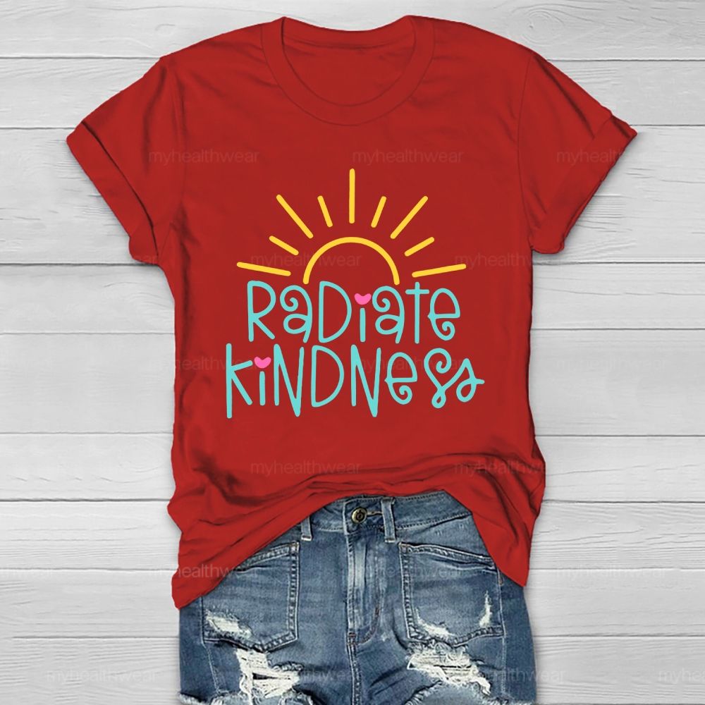 Radiate Kindness Letters  Healthwear T-shirt