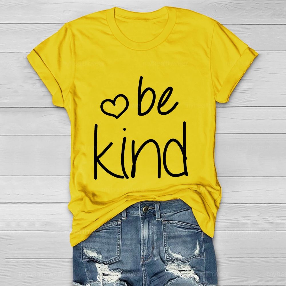 Be Kind Love Letters Pattern  Healthwear T-shirt