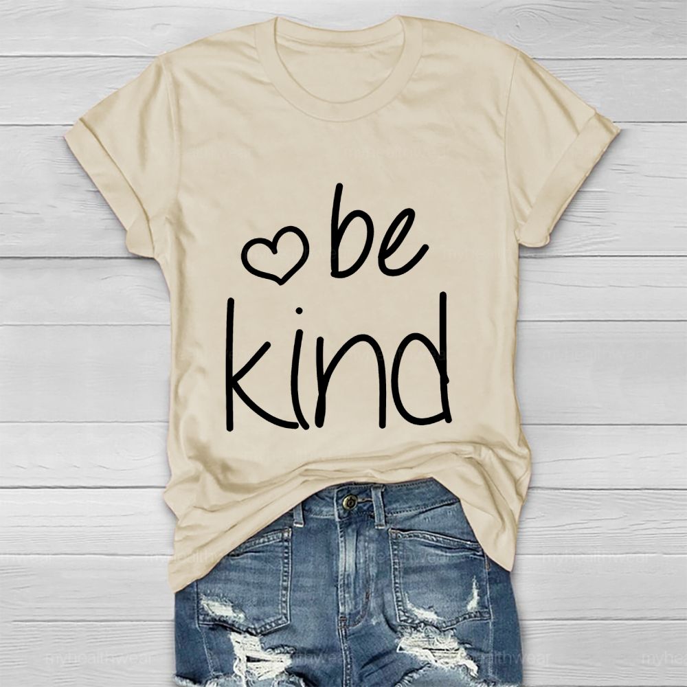 Be Kind Love Letters Pattern  Healthwear T-shirt