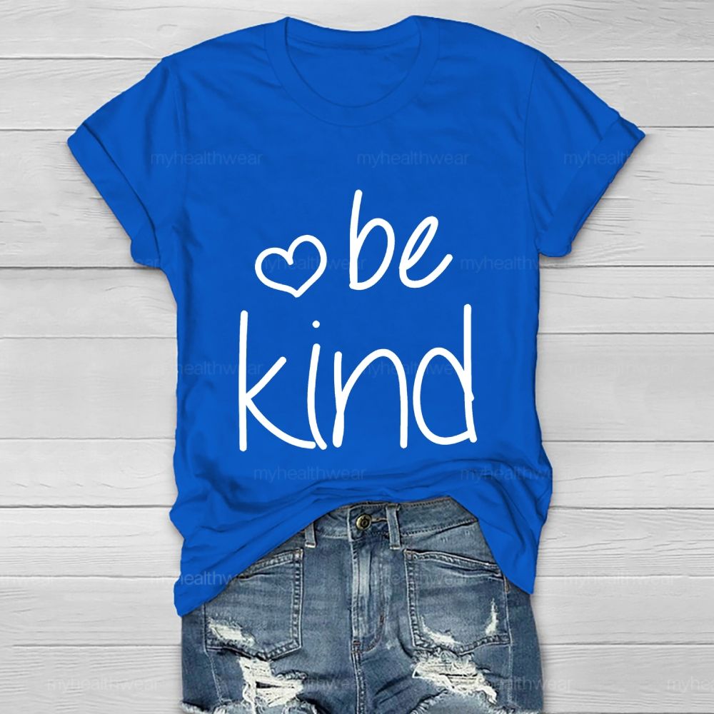 Be Kind Love Letters Pattern  Healthwear T-shirt