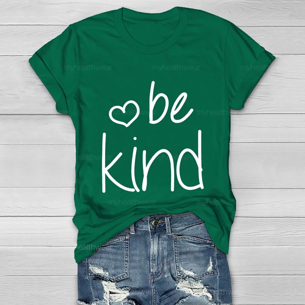 Be Kind Love Letters Pattern  Healthwear T-shirt