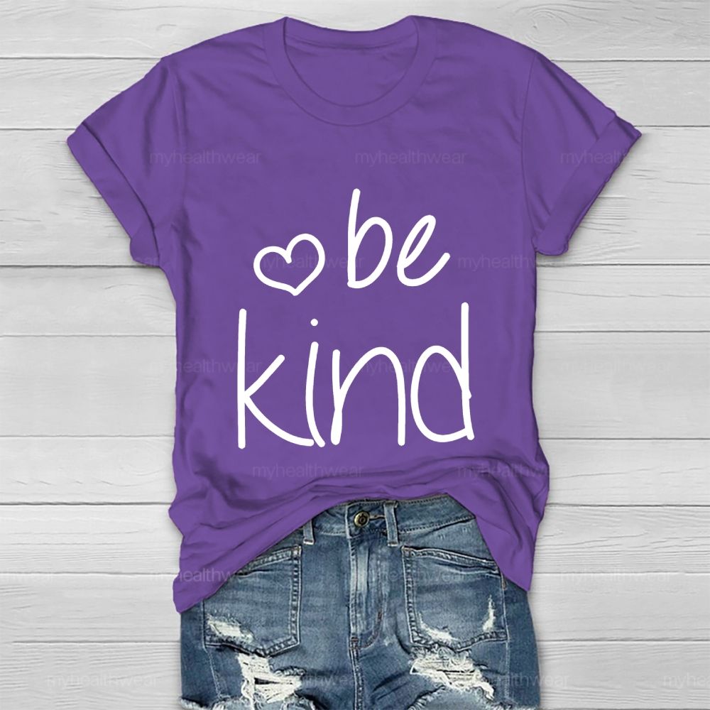 Be Kind Love Letters Pattern  Healthwear T-shirt