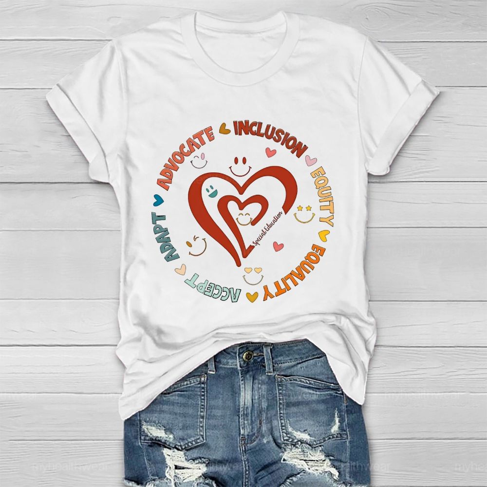 Special Education  Accept  Adapt  Advocate   Healthwear T-shirt