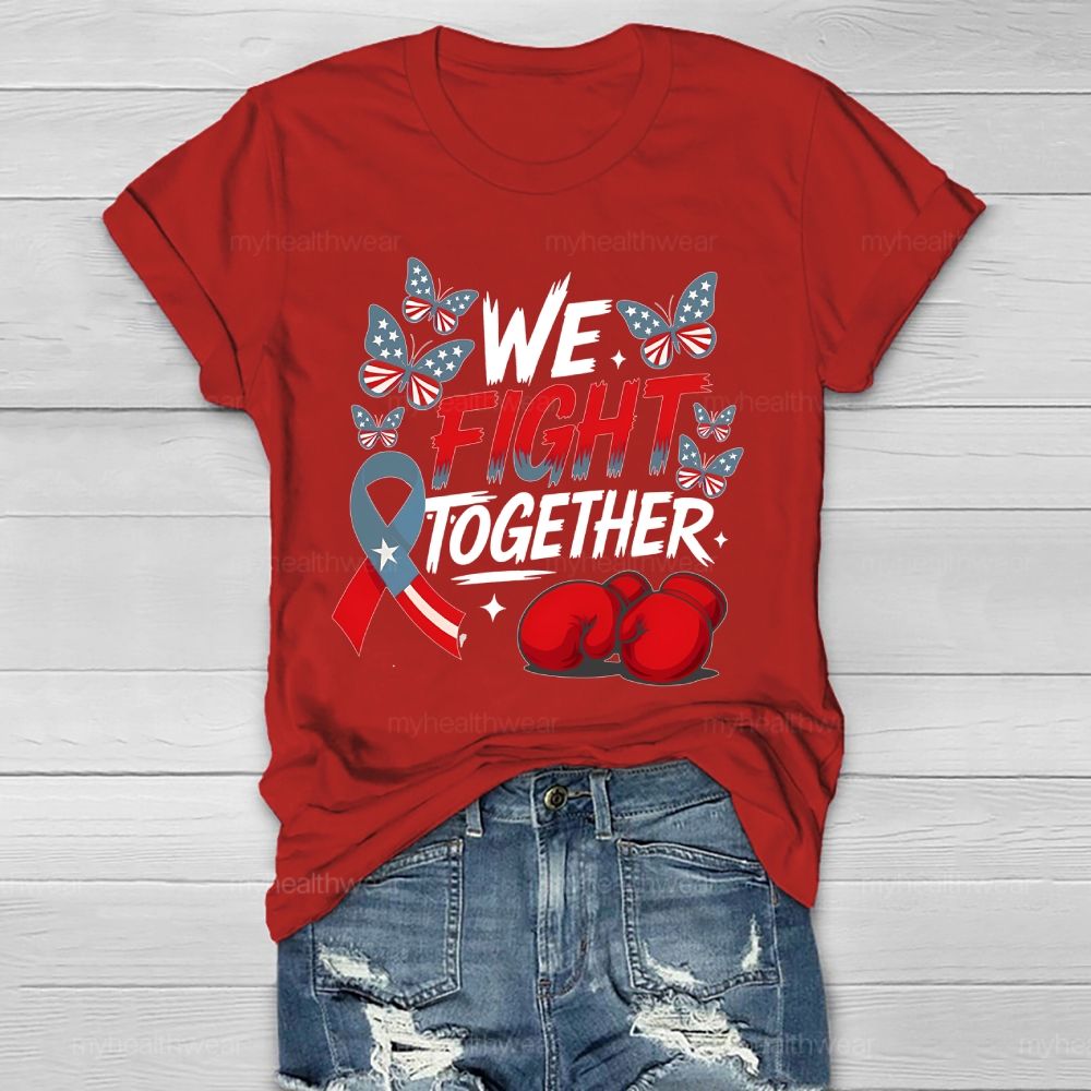 We Fight Together Butterfly Star  Healthwear T-shirt