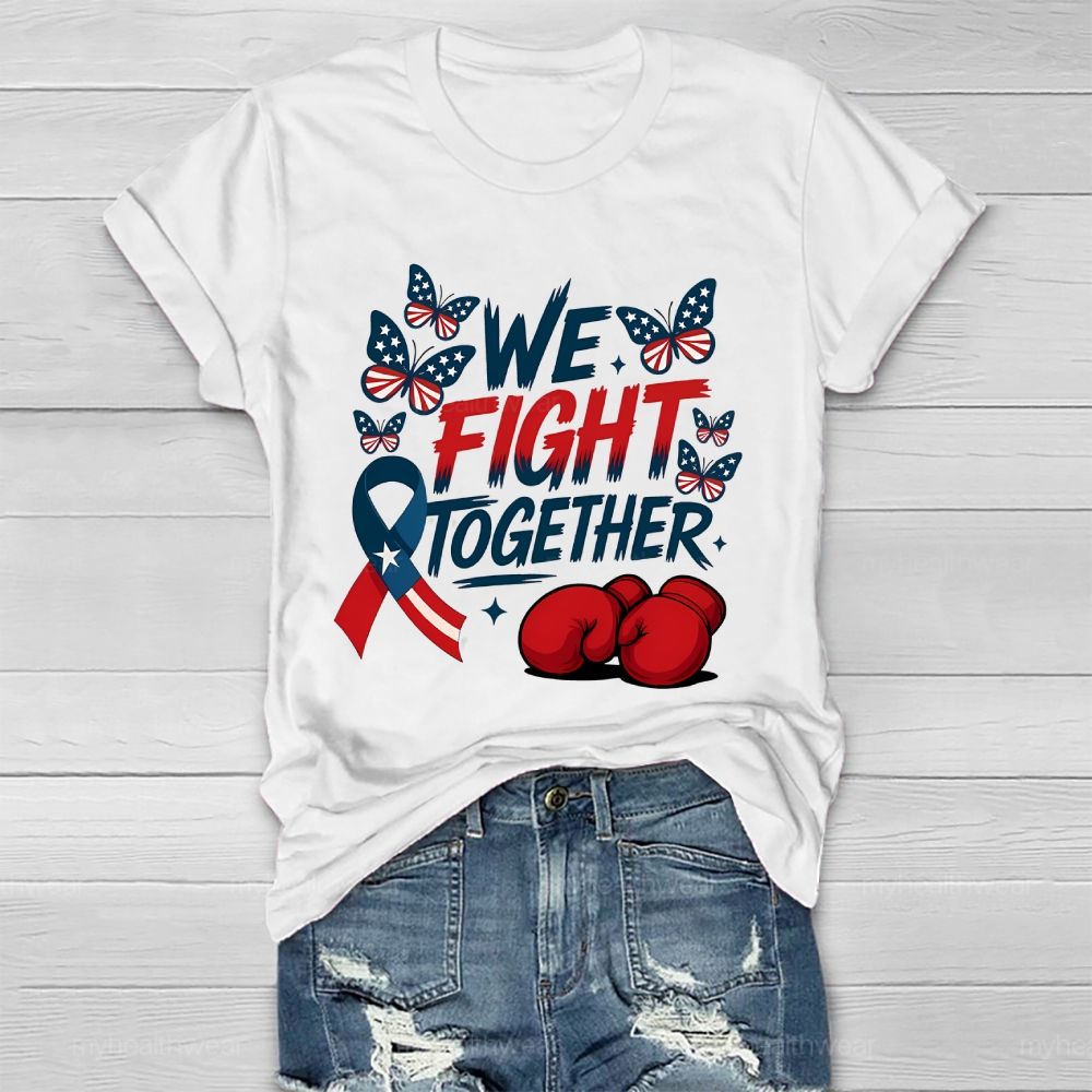 We Fight Together Butterfly Star  Healthwear T-shirt