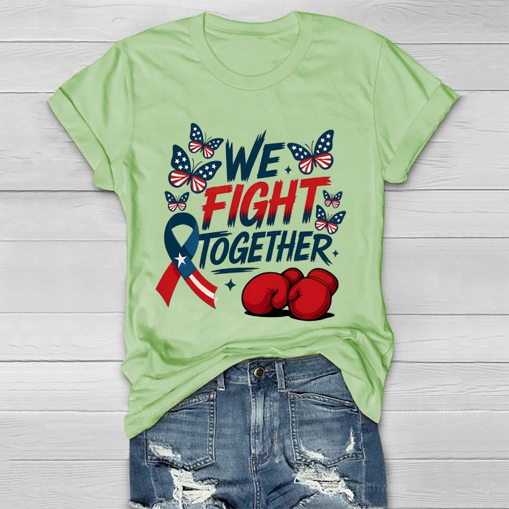 We Fight Together Butterfly Star  Healthwear T-shirt