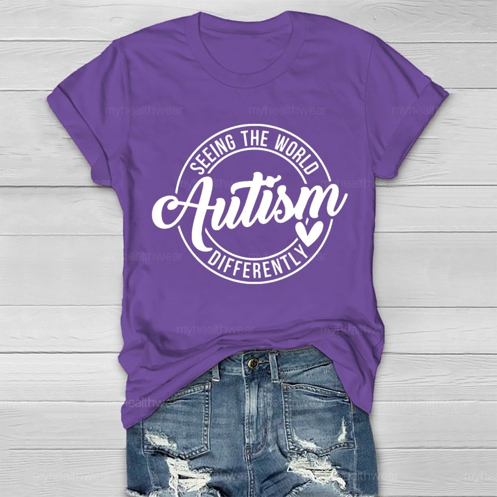 Seeing The World Autism Differently  Healthwear T-shirt