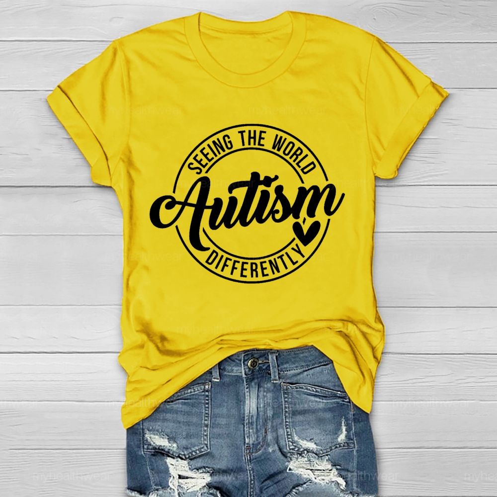Seeing The World Autism Differently  Healthwear T-shirt