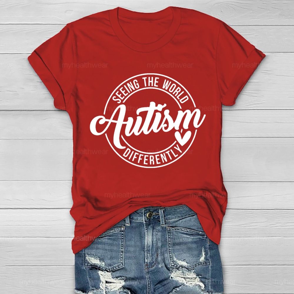 Seeing The World Autism Differently  Healthwear T-shirt