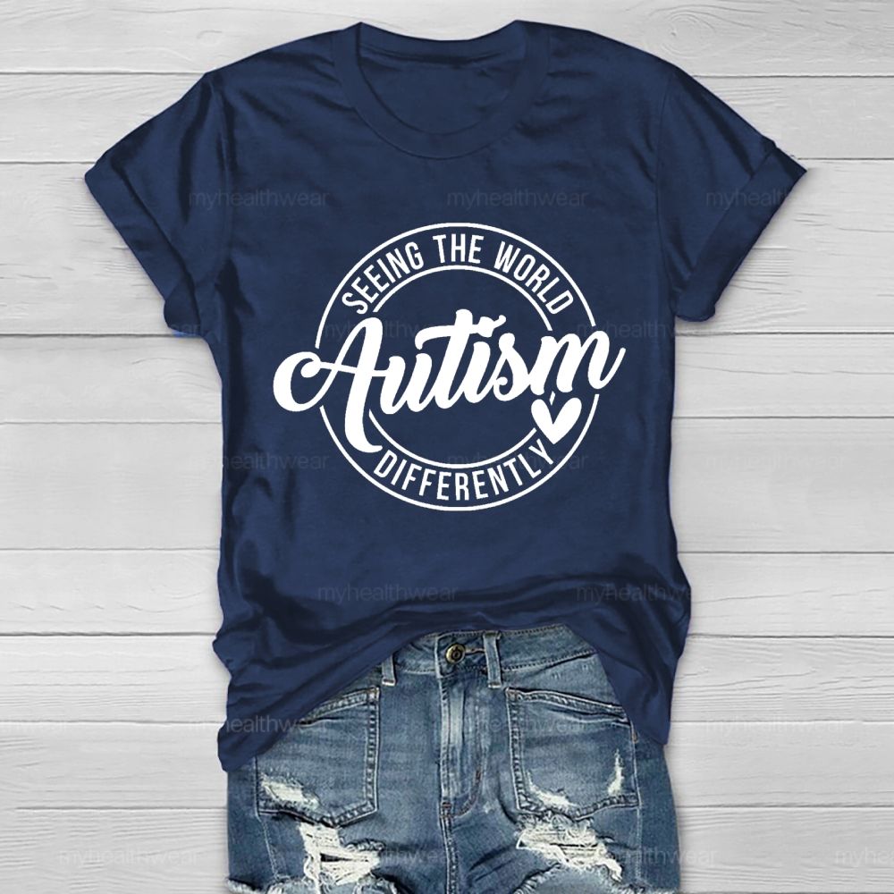 Seeing The World Autism Differently  Healthwear T-shirt