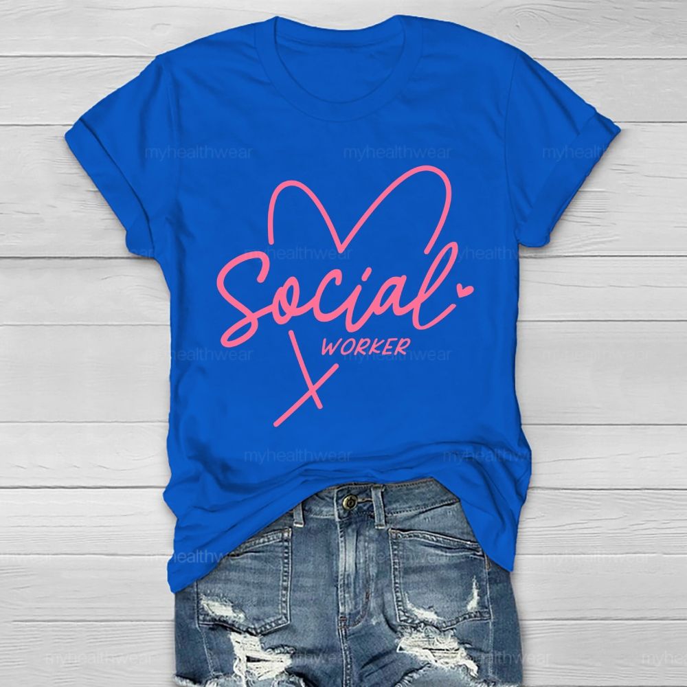 Social Worker  Love Letters  Healthwear T-shirt