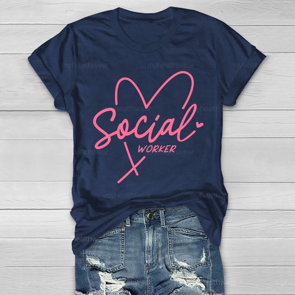 Social Worker  Love Letters  Healthwear T-shirt