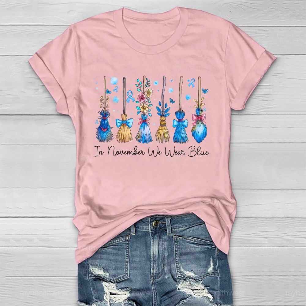 In November We Wear Blue  Graphic  Healthwear T-shirt