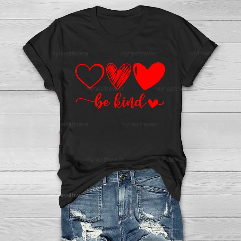 Be Kind Love Letters Graphics  Healthwear T-shirt
