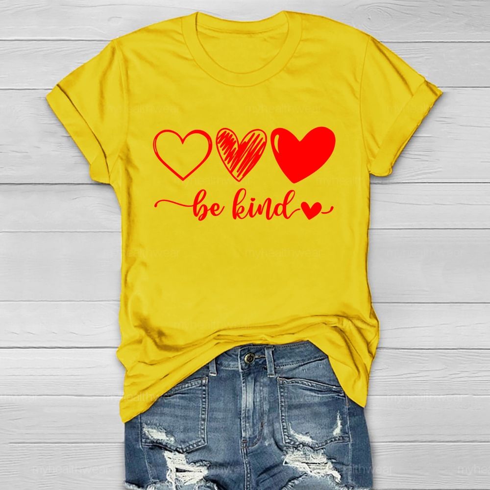 Be Kind Love Letters Graphics  Healthwear T-shirt