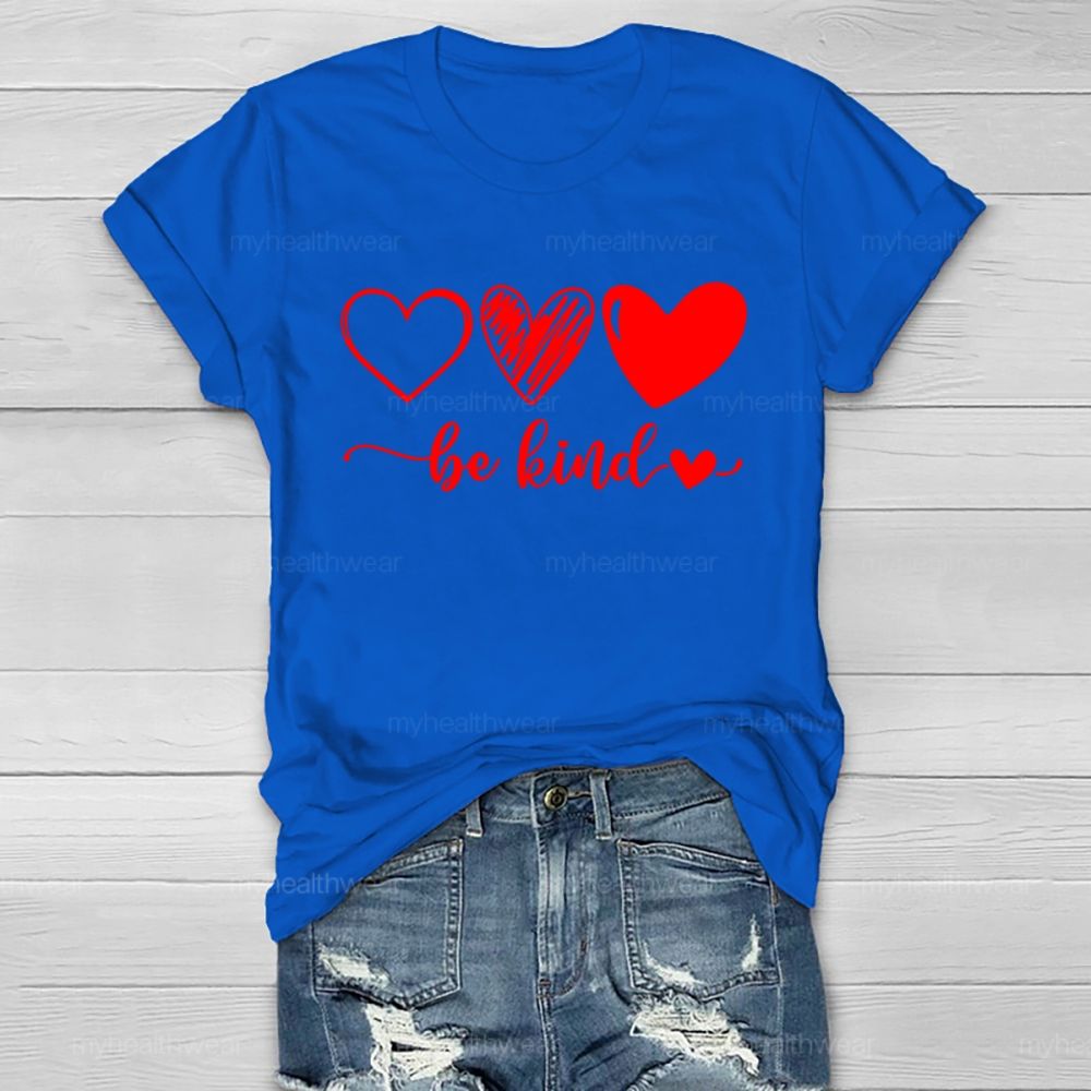 Be Kind Love Letters Graphics  Healthwear T-shirt