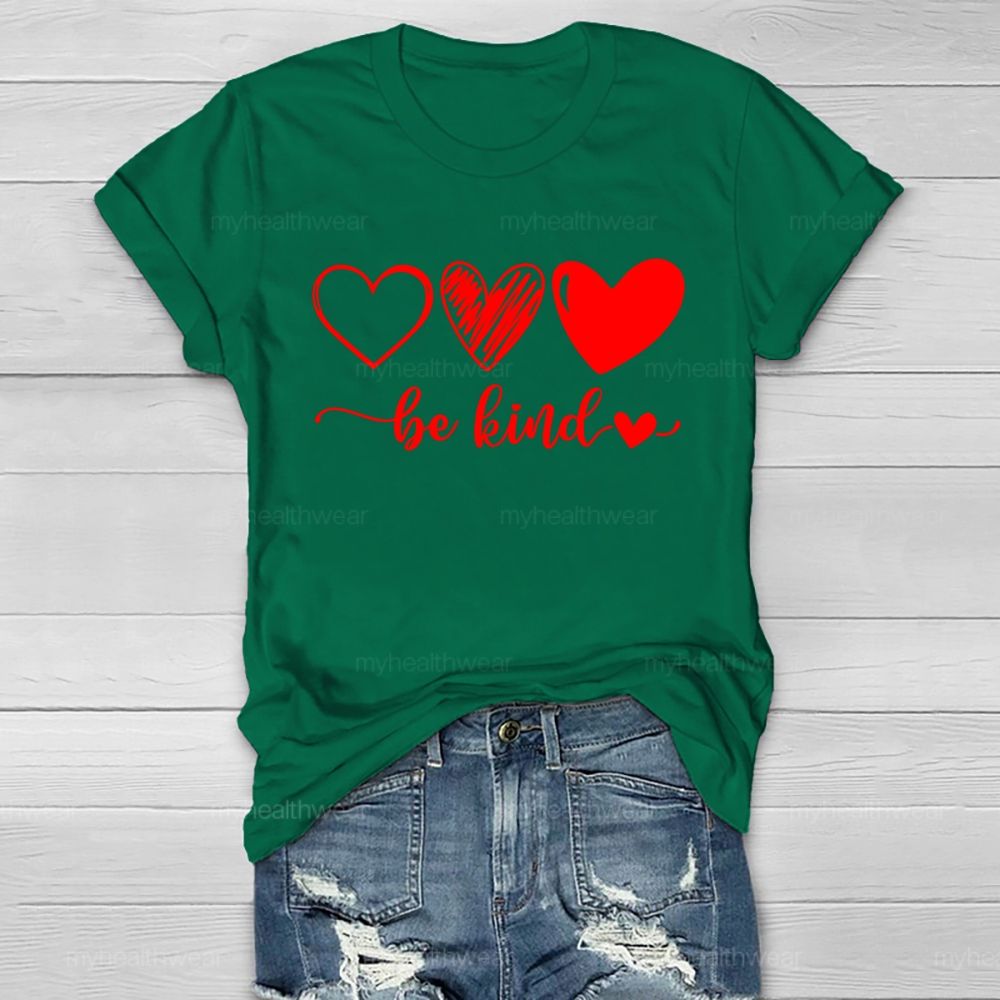 Be Kind Love Letters Graphics  Healthwear T-shirt