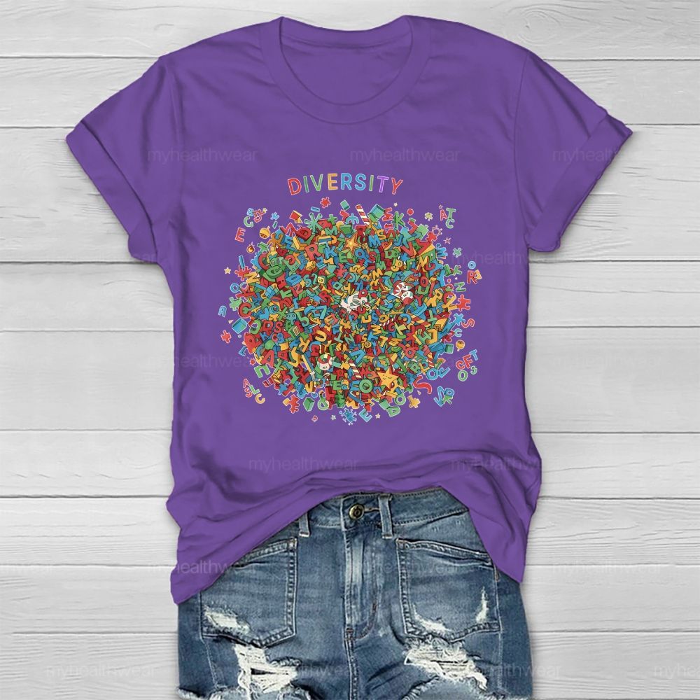Diversity Pattern  Healthwear T-shirt