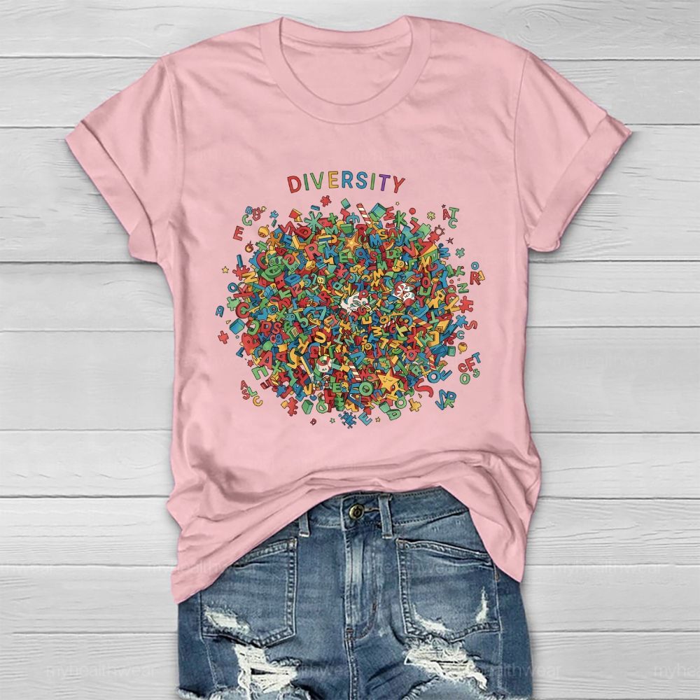 Diversity Pattern  Healthwear T-shirt