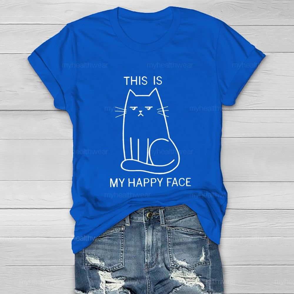 This Is  My Happy Face   Healthwear T-shirt