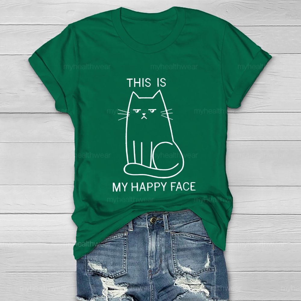 This Is  My Happy Face   Healthwear T-shirt