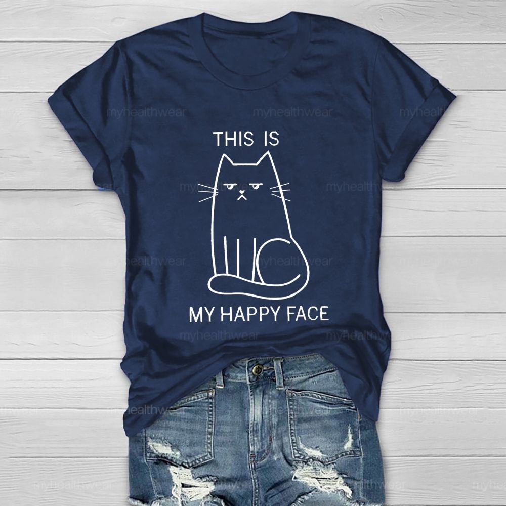 This Is  My Happy Face   Healthwear T-shirt