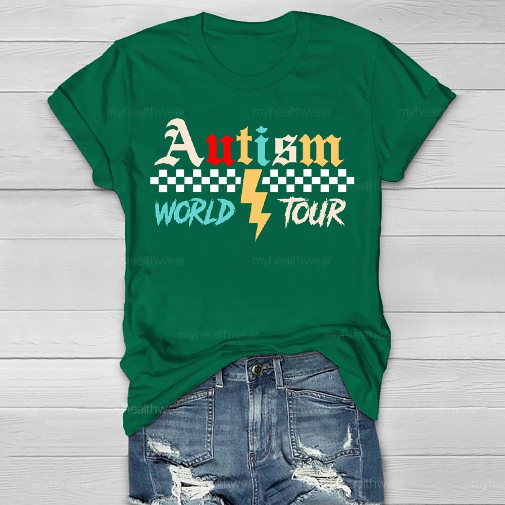 Autism World Tour   Healthwear T-shirt