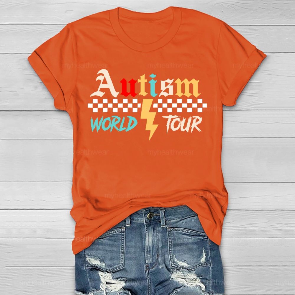 Autism World Tour   Healthwear T-shirt