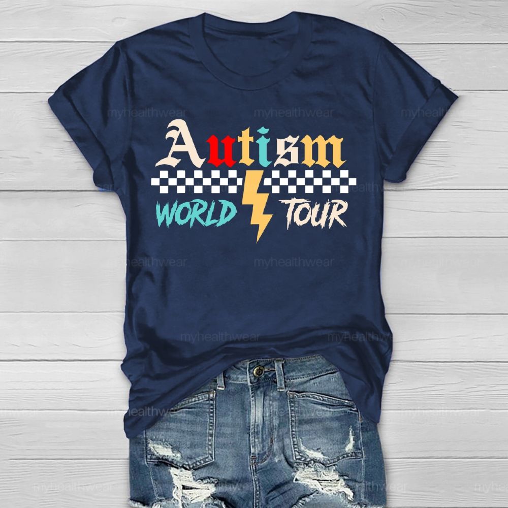Autism World Tour   Healthwear T-shirt