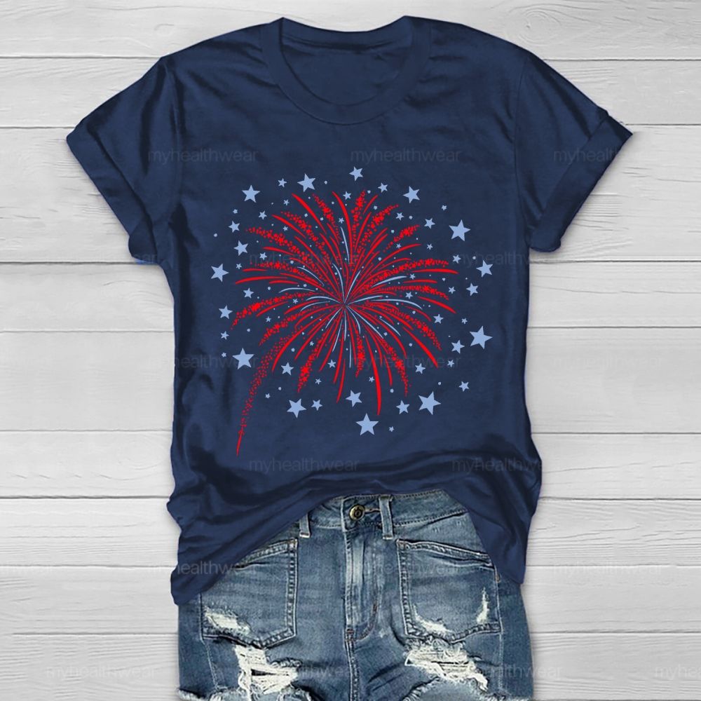Stars Fireworks  Healthwear T-shirt