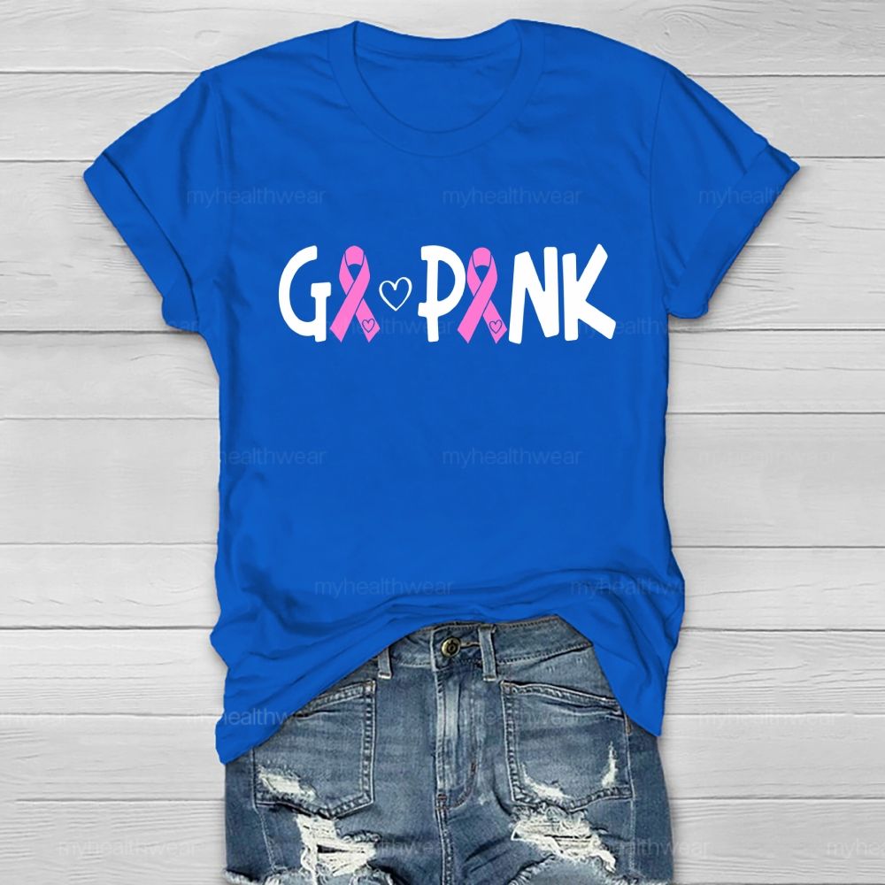 Go Pink Fighting Healthwear T-shirt