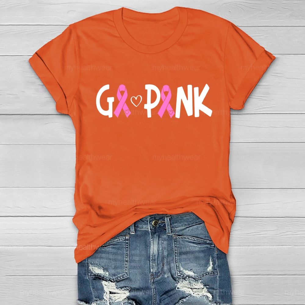 Go Pink Fighting Healthwear T-shirt