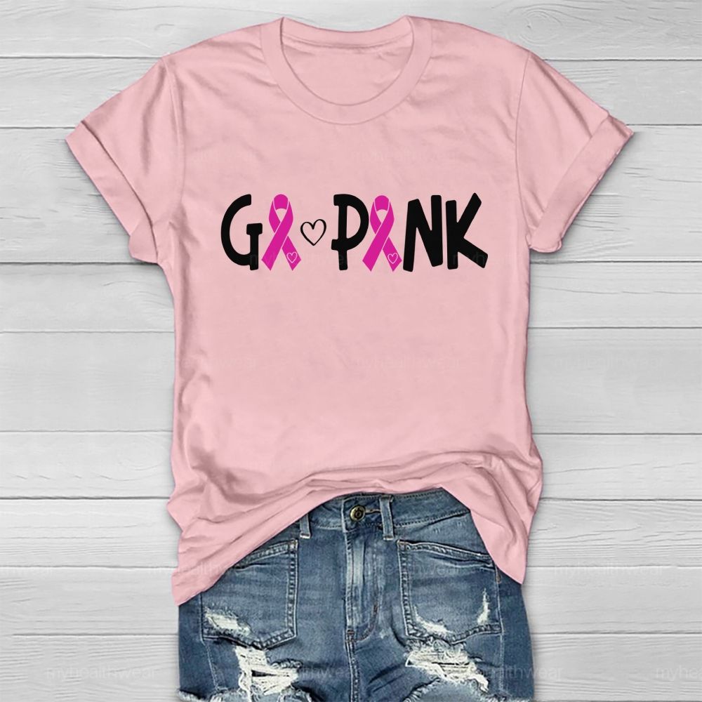 Go Pink Fighting Healthwear T-shirt