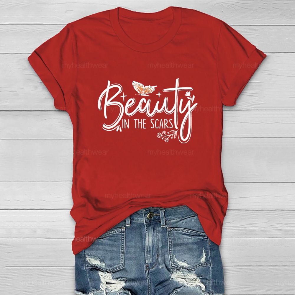 Beauty IN The Scars Butterfly Healthwear T-shirt