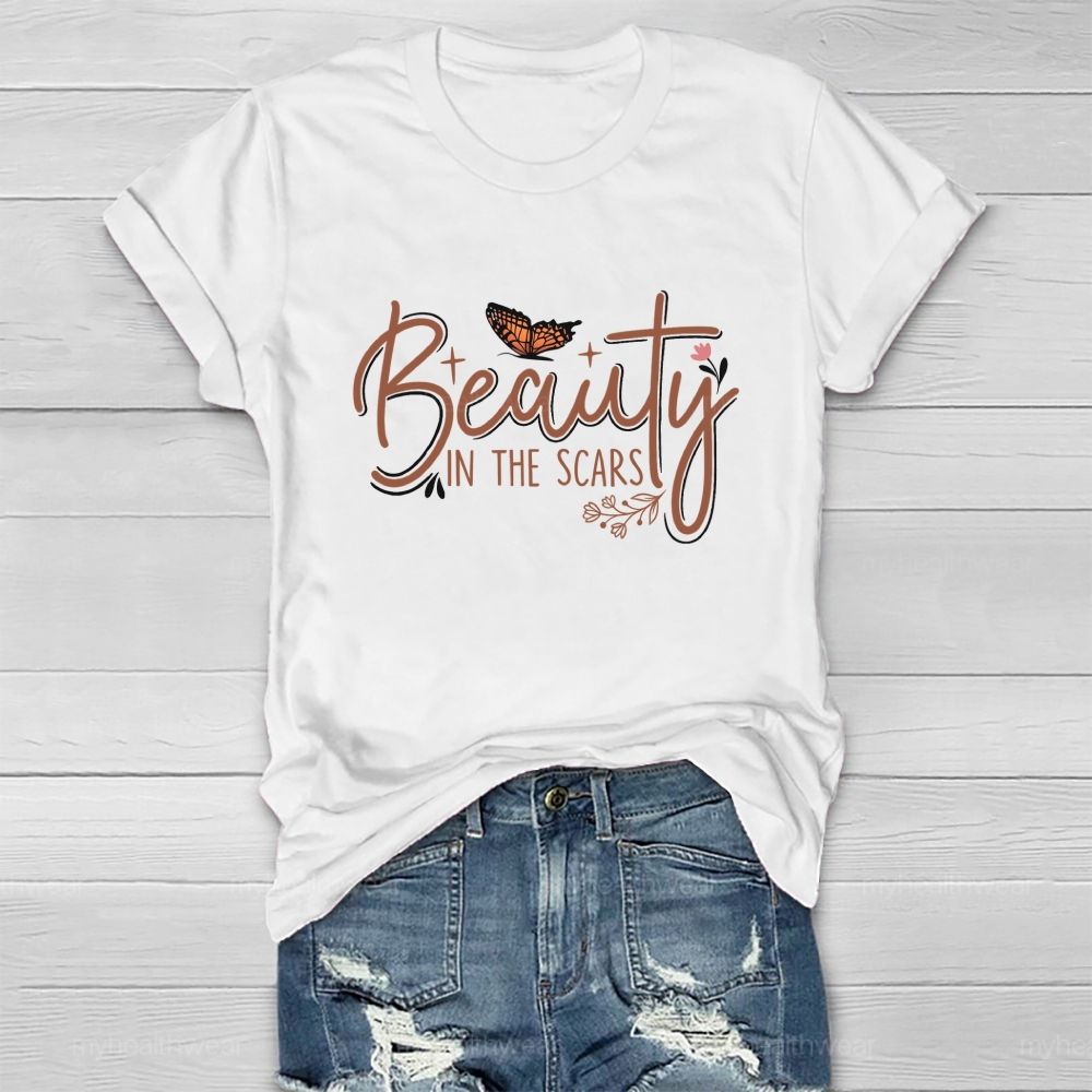 Beauty IN The Scars Butterfly Healthwear T-shirt