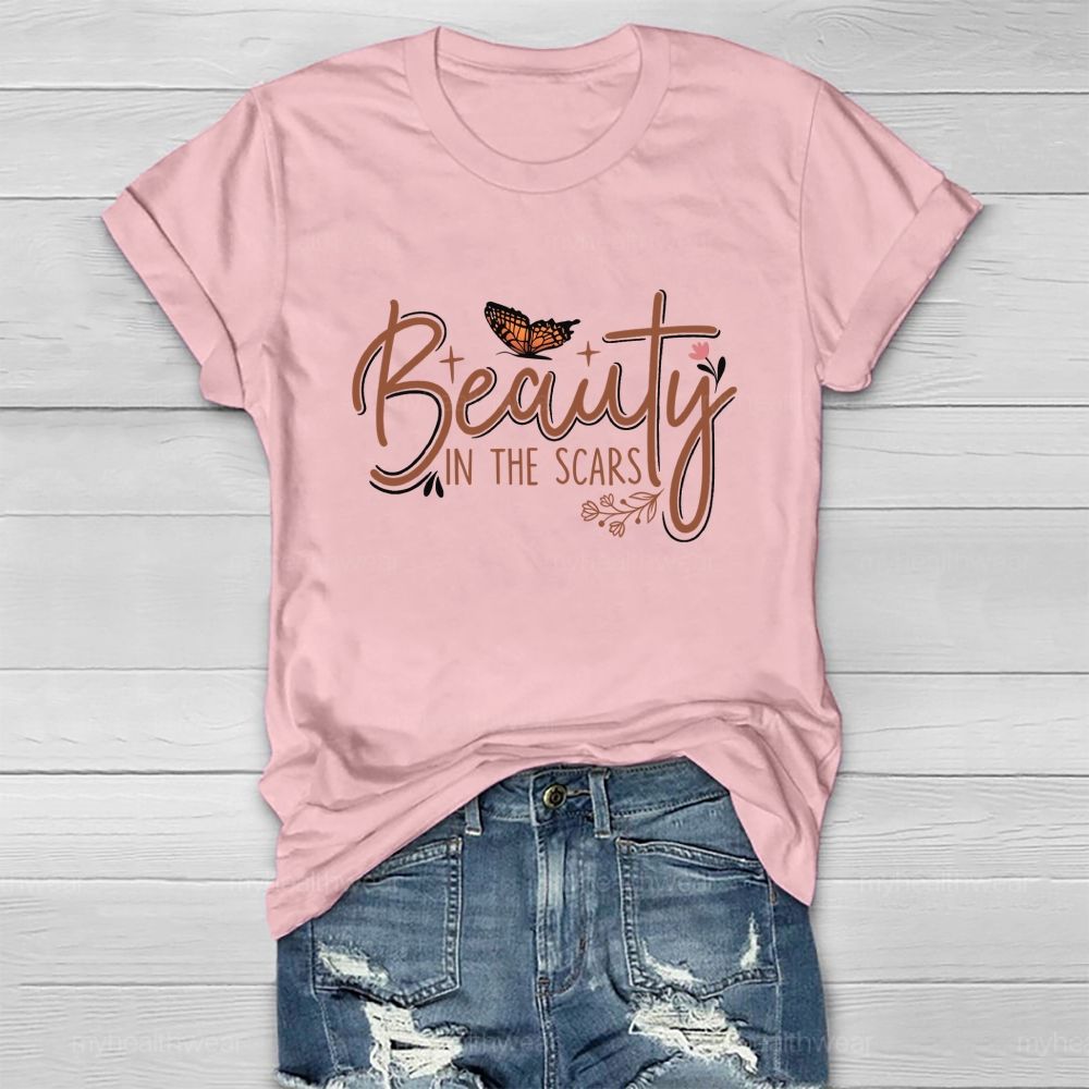 Beauty IN The Scars Butterfly Healthwear T-shirt