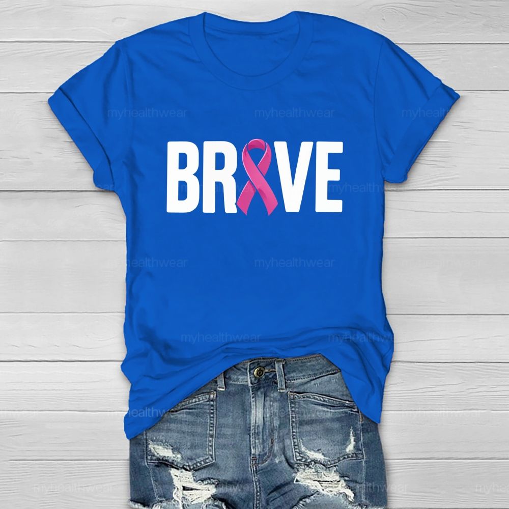 Brave Pink Ribbon Healthwear T-shirt