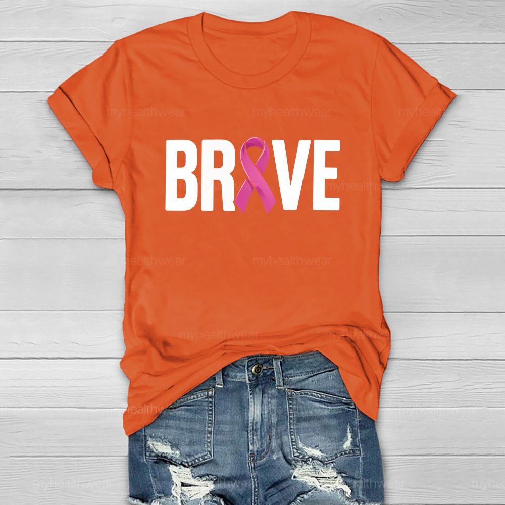 Brave Pink Ribbon Healthwear T-shirt