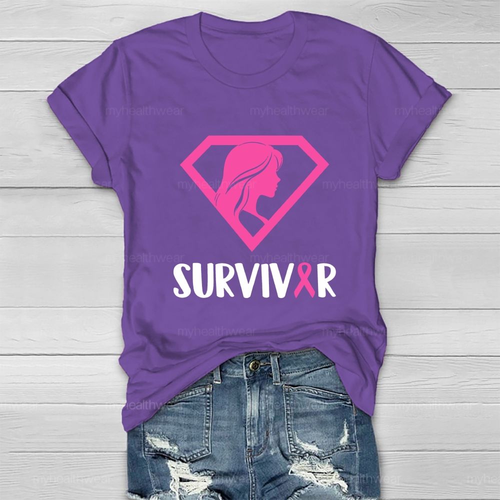 Survivor Strong Women Healthwear T-shirt