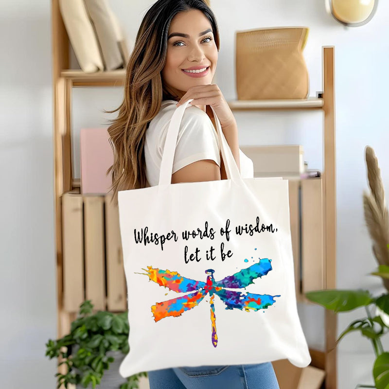 Whisper Words Of Wisdom Let It Be Canvas Tote Bag