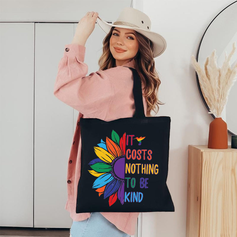 It Costs Nothing To Be Kind Canvas Tote Bag
